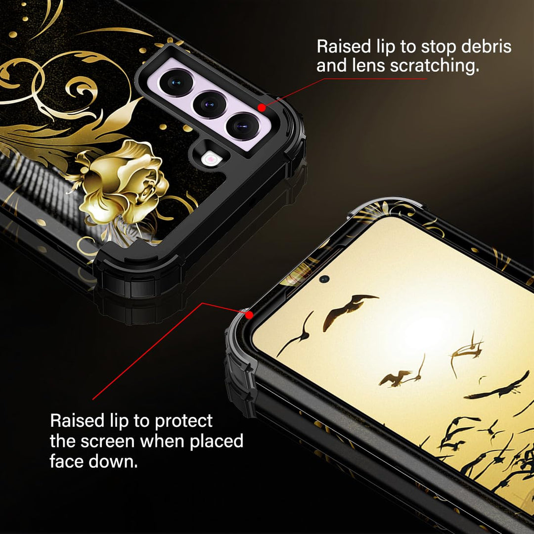 Galaxy S22 5G Floral Shockproof Case - DOKUTRONIX