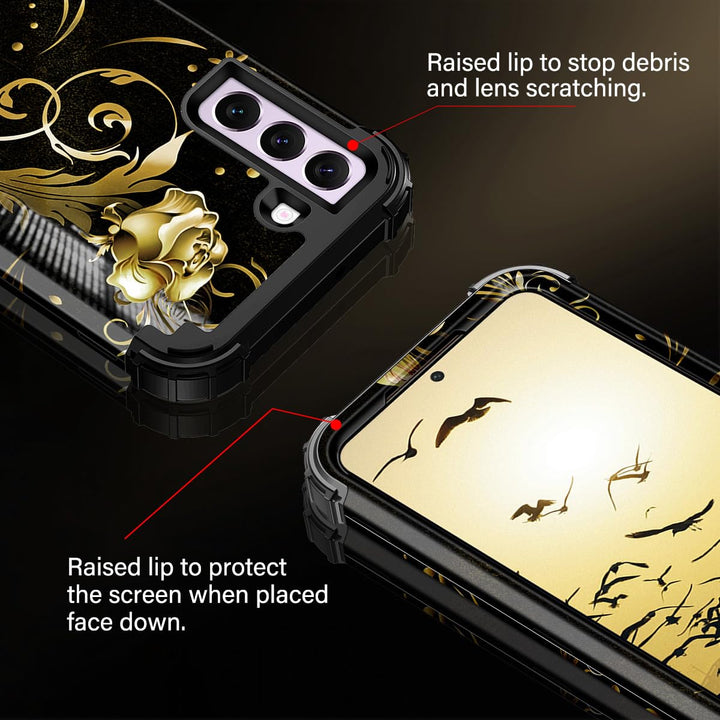 Galaxy S22 5G Floral Shockproof Case - DOKUTRONIX