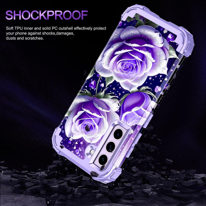 Galaxy S22 5G Floral Shockproof Case - DOKUTRONIX