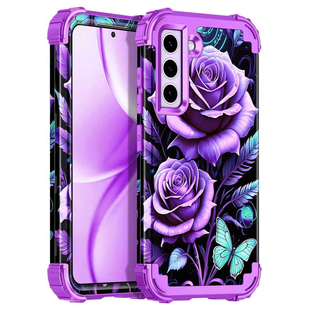 Galaxy S22 5G Floral Shockproof Case - DOKUTRONIX