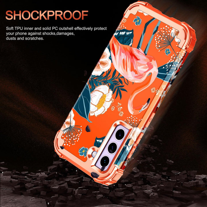 Galaxy S22 5G Floral Shockproof Case - DOKUTRONIX