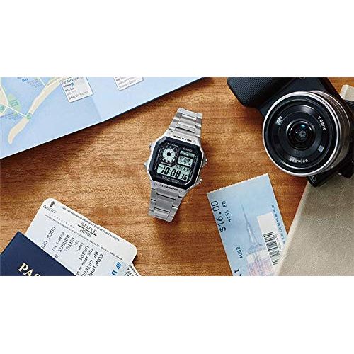 Casio Classic Silver Quartz Casual Watch AE1200WHD-1A - DOKUTRONIX