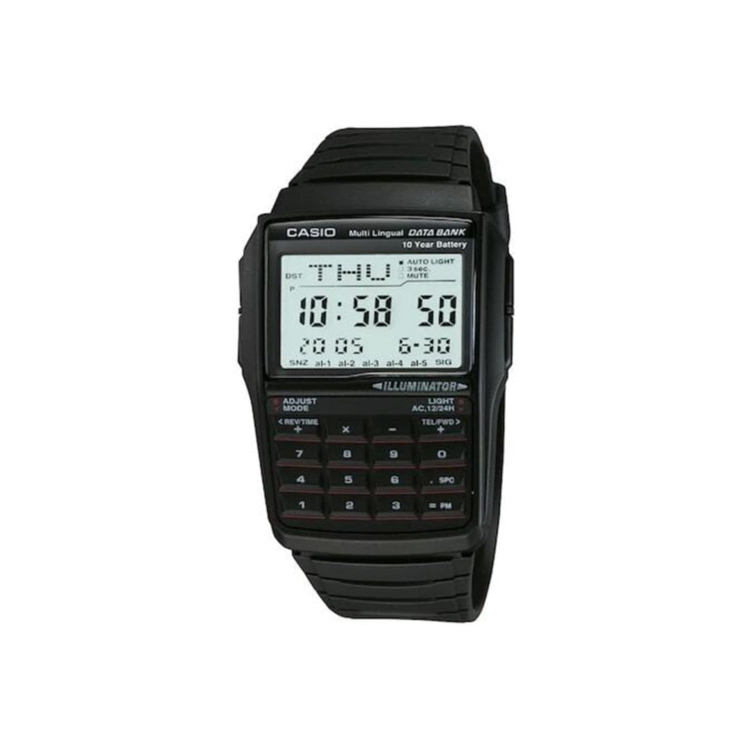 DBC32-1A Data Bank White Digital Watch - DOKUTRONIX