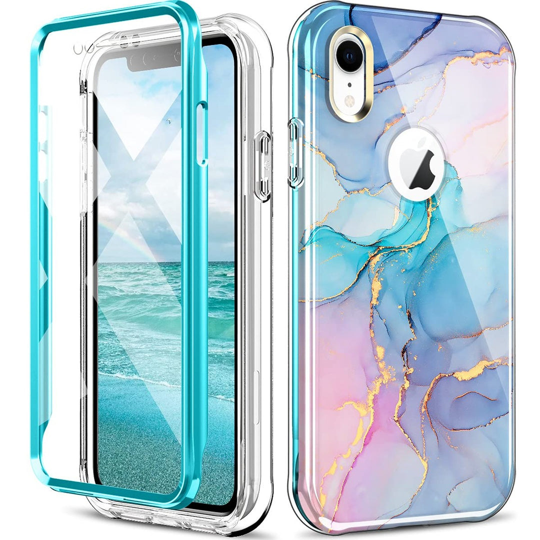 Chic Marble Shield Case for iPhone 16 Plus - DOKUTRONIX