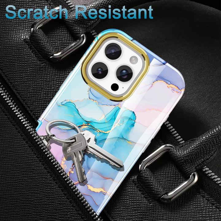 Chic Marble Shield Case for iPhone 16 Plus - DOKUTRONIX