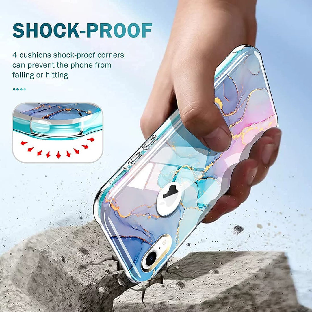 Chic Marble Shield Case for iPhone 16 Plus - DOKUTRONIX