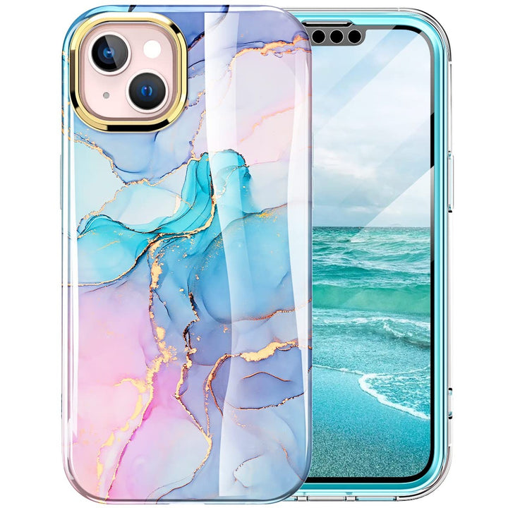 Chic Marble Shield Case for iPhone 16 Plus - DOKUTRONIX