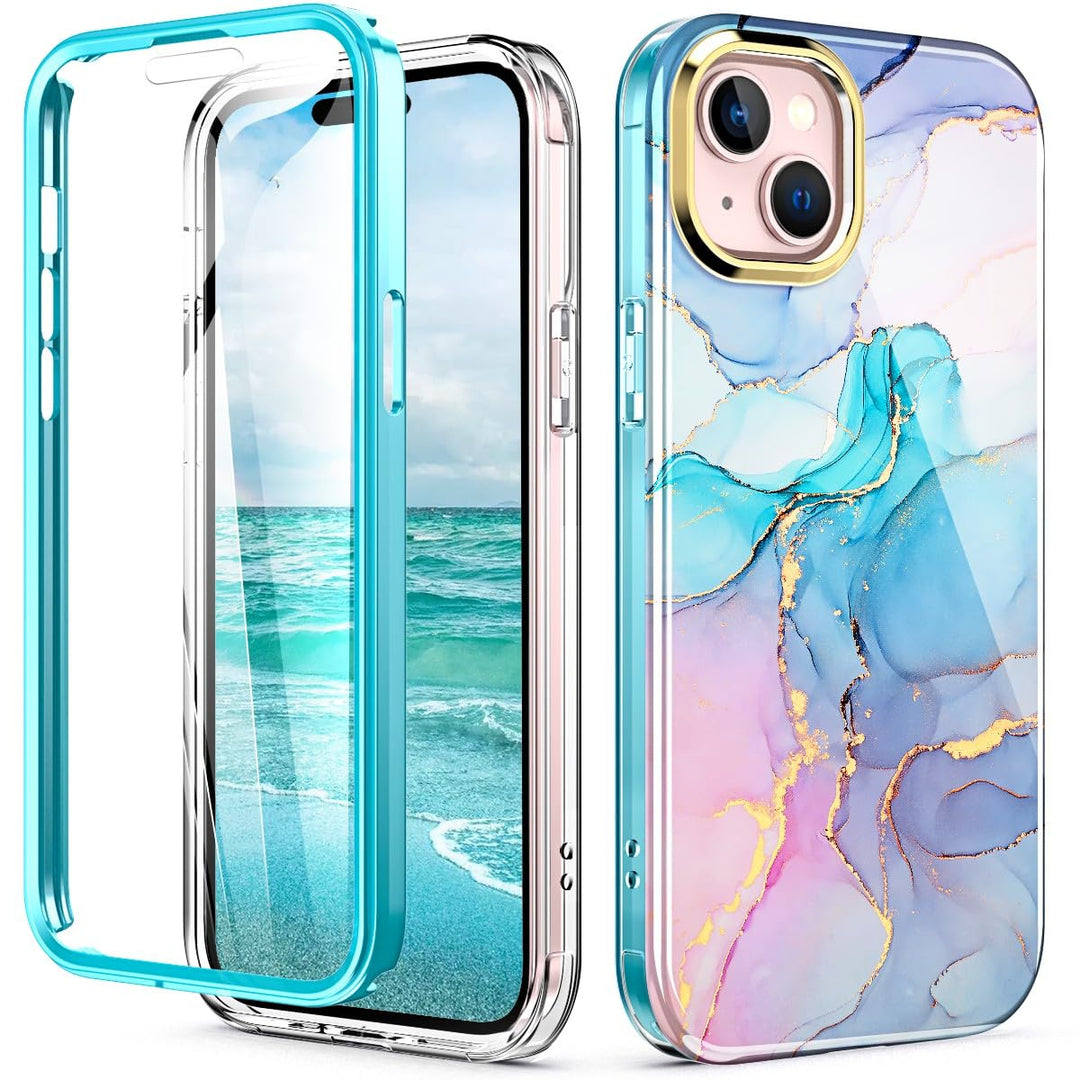 Chic Marble Shield Case for iPhone 16 Plus - DOKUTRONIX