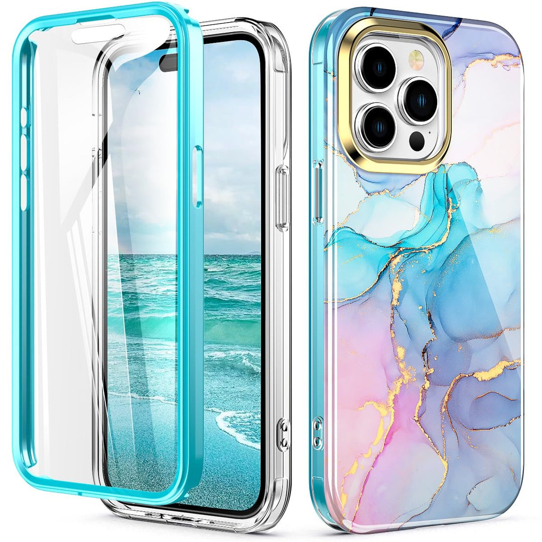 Chic Marble Shield Case for iPhone 16 Plus - DOKUTRONIX