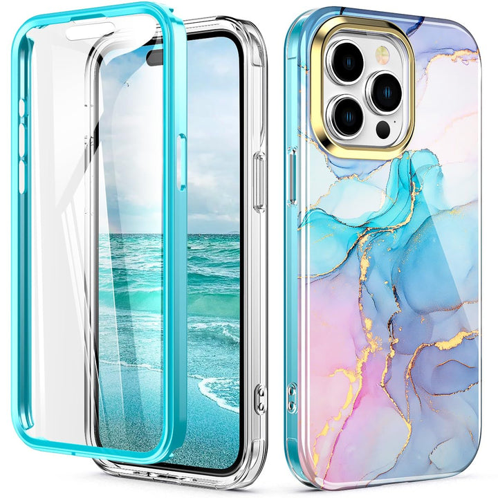 Chic Marble Shield Case for iPhone 16 Plus - DOKUTRONIX
