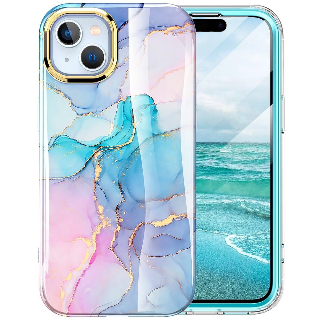 Chic Marble Shield Case for iPhone 16 Plus - DOKUTRONIX