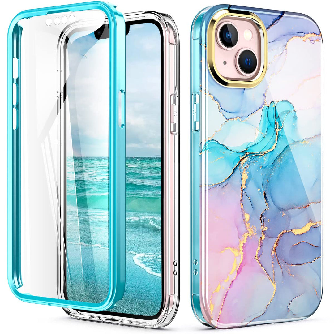 Chic Marble Shield Case for iPhone 16 Plus - DOKUTRONIX
