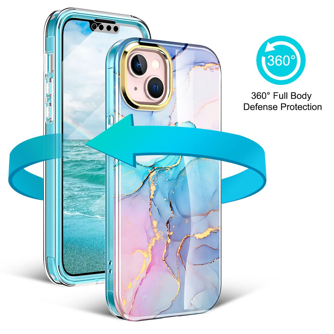 Chic Marble Shield Case for iPhone 16 Plus - DOKUTRONIX