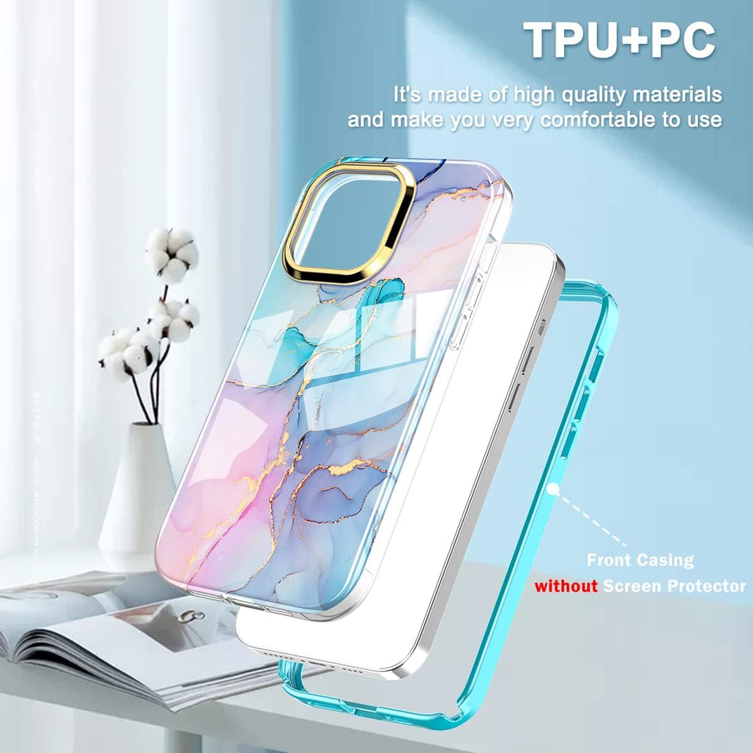 Chic Marble Shield Case for iPhone 16 Plus - DOKUTRONIX