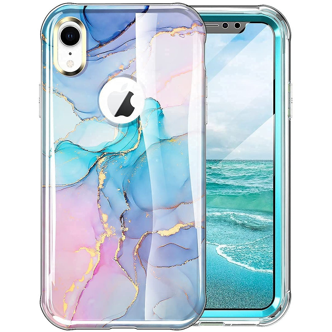 Chic Marble Shield Case for iPhone 16 Plus - DOKUTRONIX