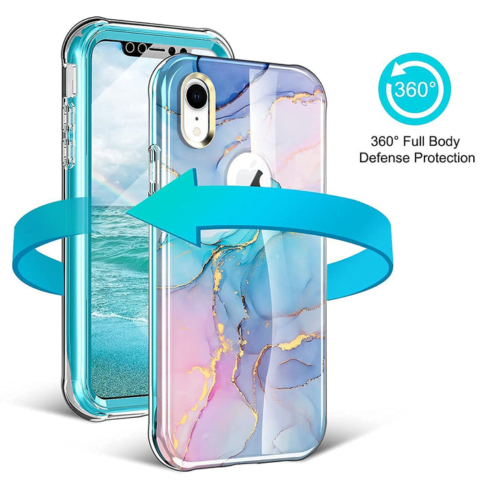 Chic Marble Shield Case for iPhone 16 Plus - DOKUTRONIX