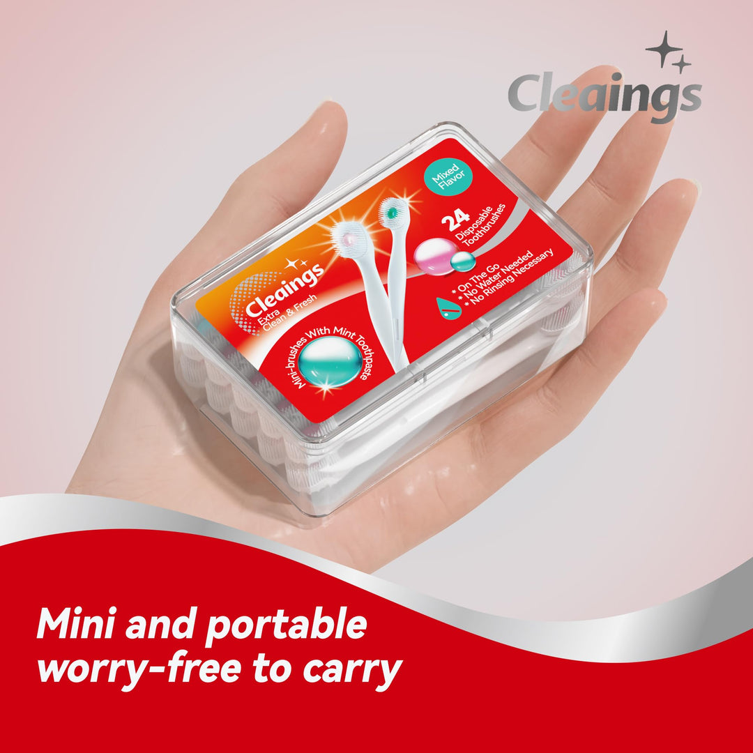 Cleaings® Travel Mini Toothbrush Set - 24 Pack - DOKUTRONIX