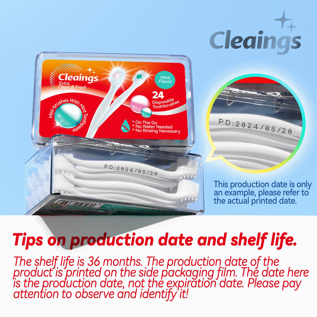 Cleaings® Travel Mini Toothbrush Set - 24 Pack - DOKUTRONIX