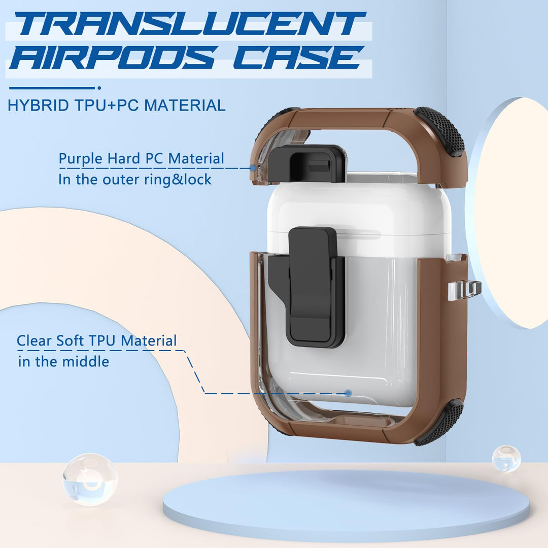 SecurePods Clear Case + Strap & Keychain - DOKUTRONIX