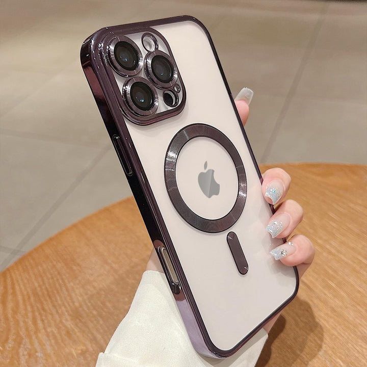 Clear Purple MagSafe iPhone 16 Pro Max Case - DOKUTRONIX