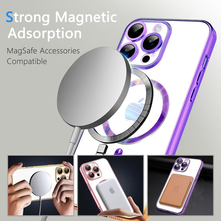Clear Purple MagSafe iPhone 16 Pro Max Case - DOKUTRONIX