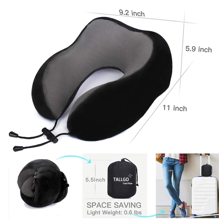 CloudRest Memory Foam Travel Pillow - DOKUTRONIX