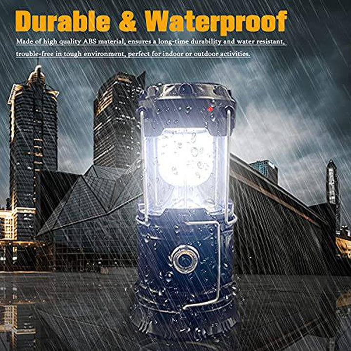 XTAUTO Solar LED Camping Lantern 4-Pack - DOKUTRONIX