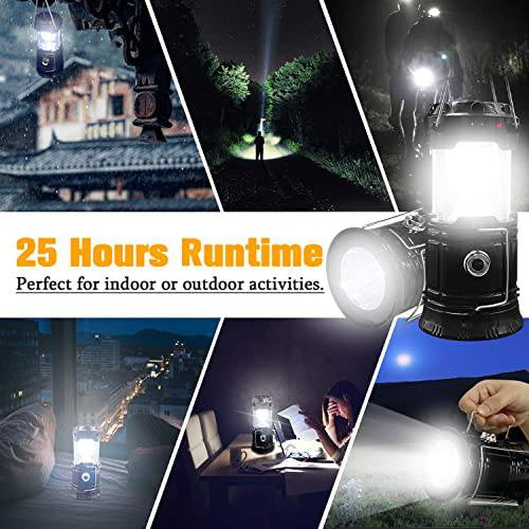 XTAUTO Solar LED Camping Lantern 4-Pack - DOKUTRONIX