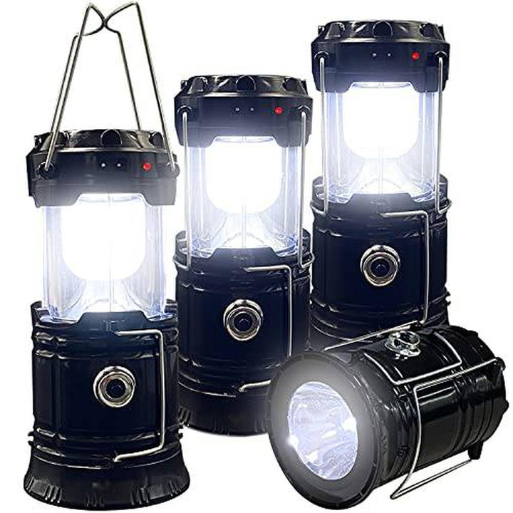 XTAUTO Solar LED Camping Lantern 4-Pack - DOKUTRONIX