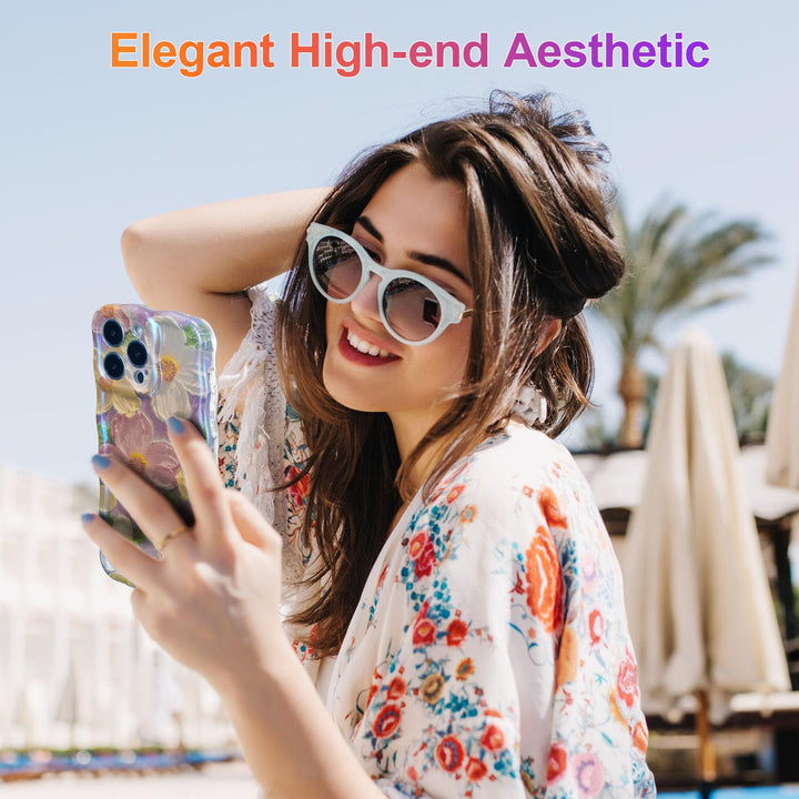 Retro Floral iPhone 13 Pro Case - DOKUTRONIX
