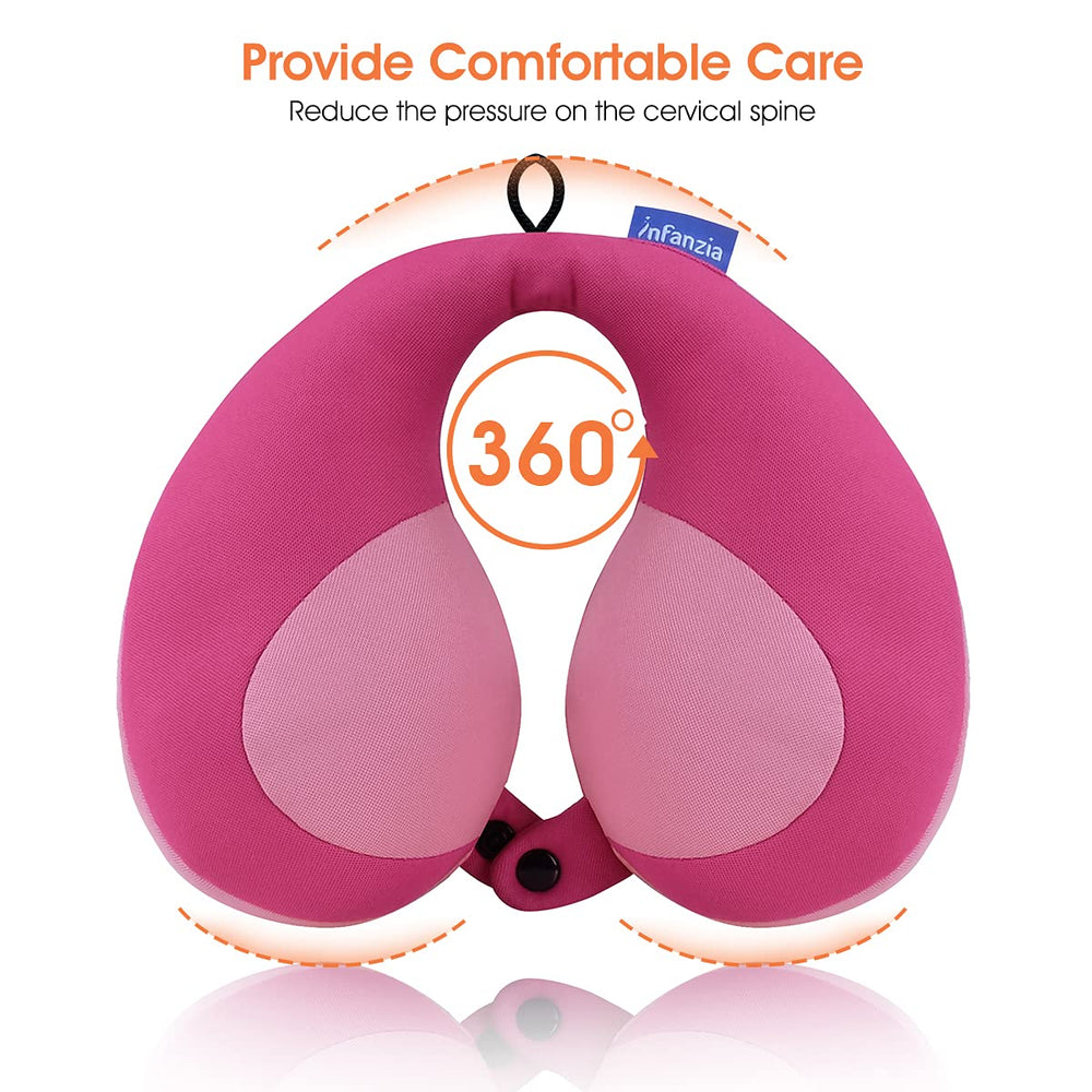 ComfyChin Kids Travel Pillow - Pink - DOKUTRONIX