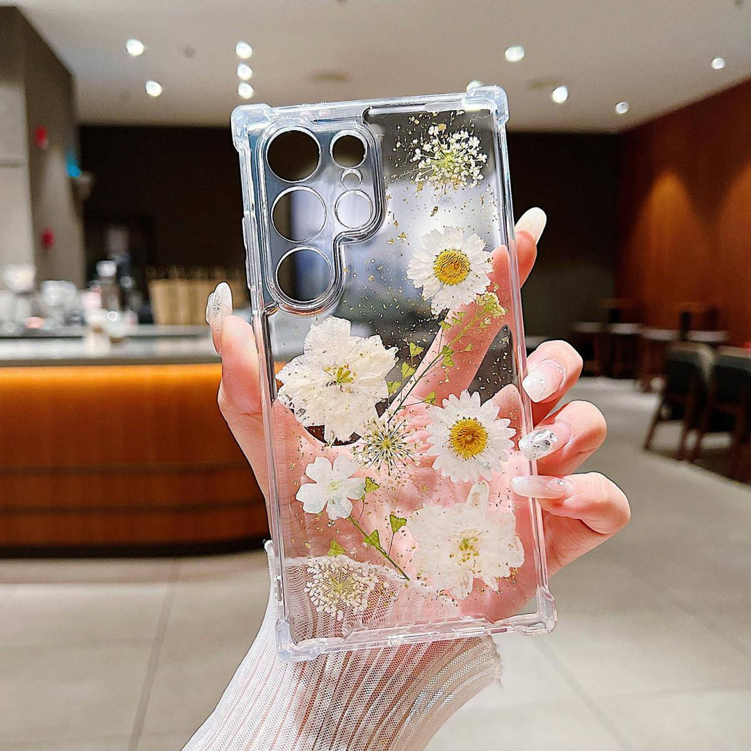Floral Clear Case for Galaxy S24 Ultra - DOKUTRONIX