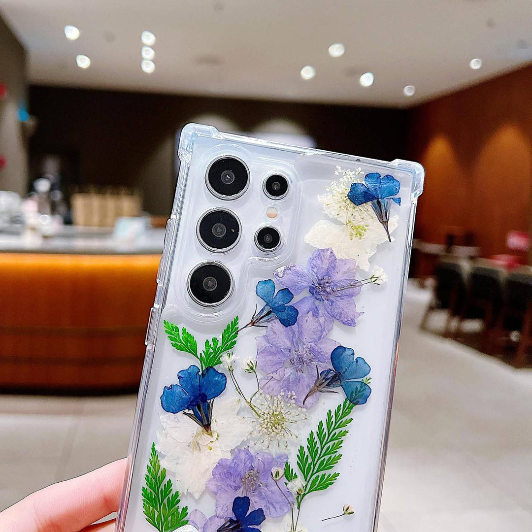 Floral Clear Case for Galaxy S24 Ultra - DOKUTRONIX