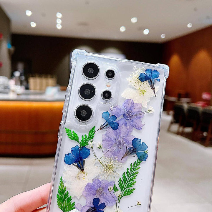 Floral Clear Case for Galaxy S24 Ultra - DOKUTRONIX