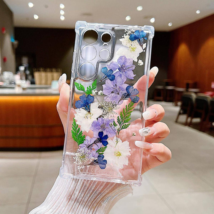 Floral Clear Case for Galaxy S24 Ultra - DOKUTRONIX