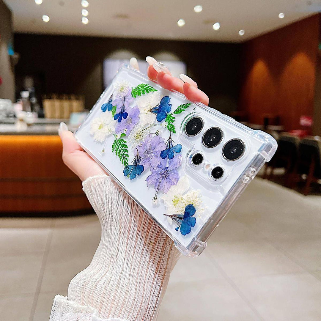 Floral Clear Case for Galaxy S24 Ultra - DOKUTRONIX