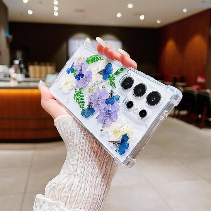 Floral Clear Case for Galaxy S24 Ultra - DOKUTRONIX