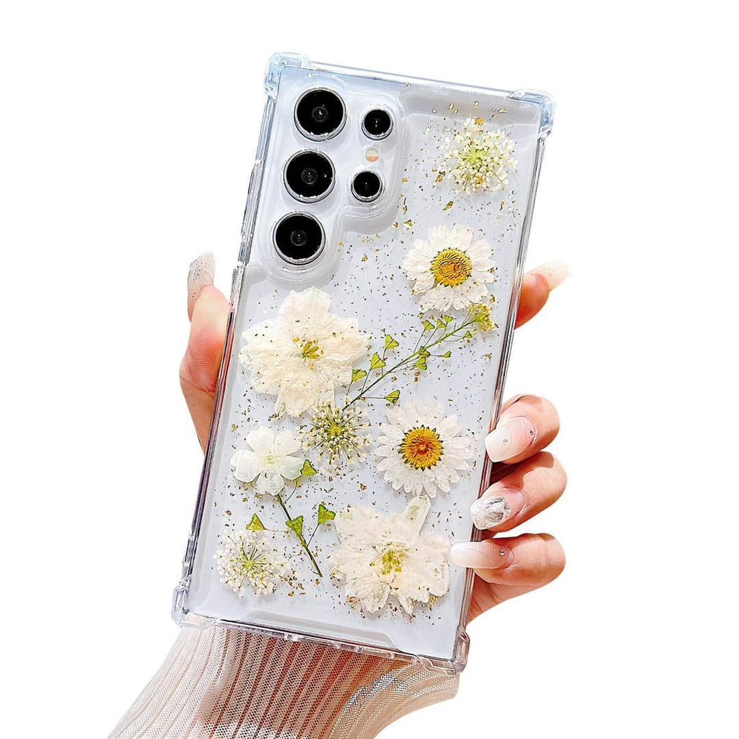 Floral Clear Case for Galaxy S24 Ultra - DOKUTRONIX