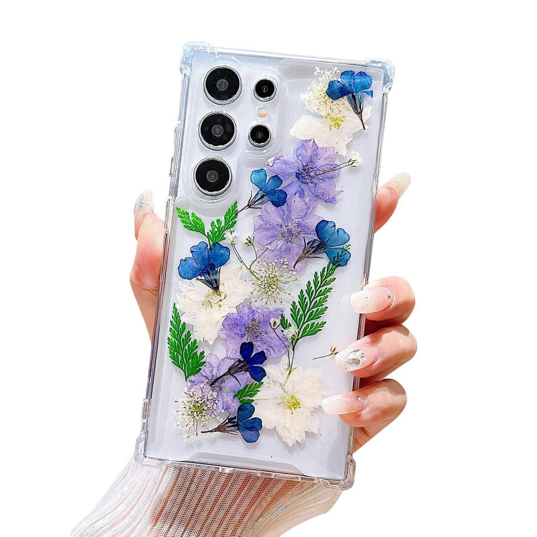 Floral Clear Case for Galaxy S24 Ultra - DOKUTRONIX