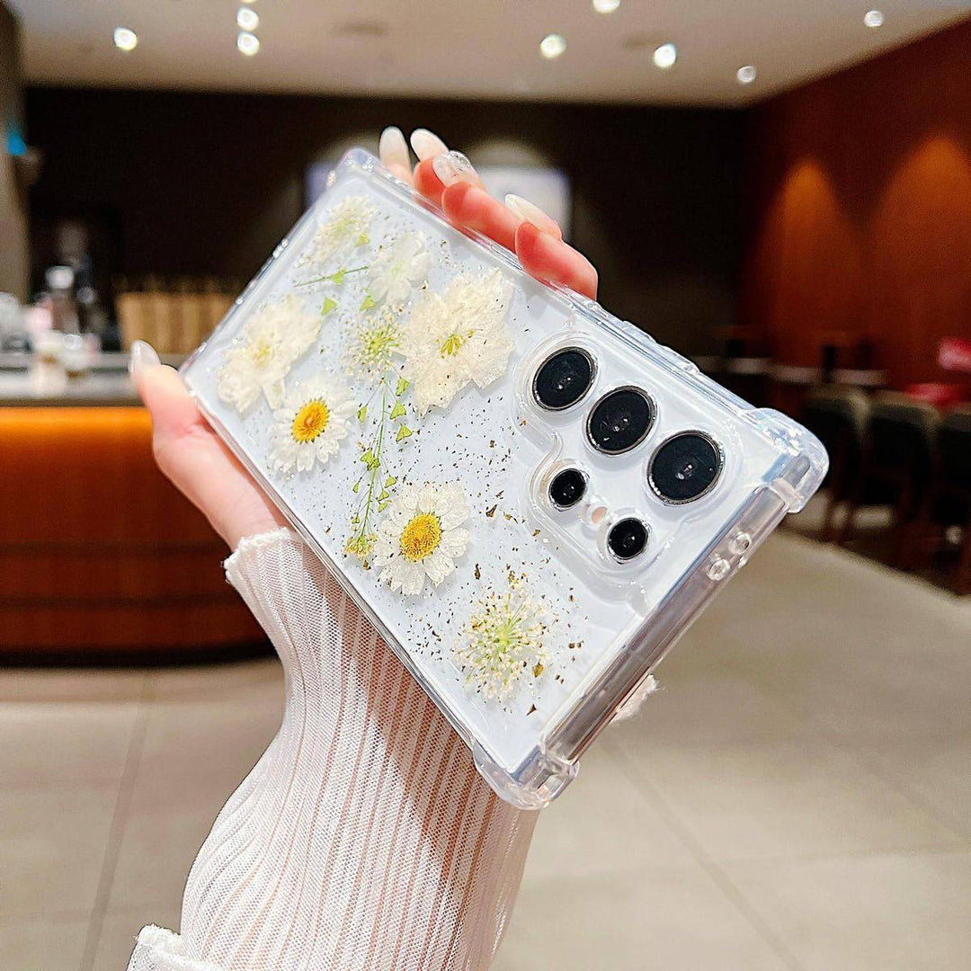 Floral Clear Case for Galaxy S24 Ultra - DOKUTRONIX