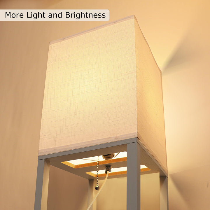 Corner Shelf Floor Lamp - DOKUTRONIX