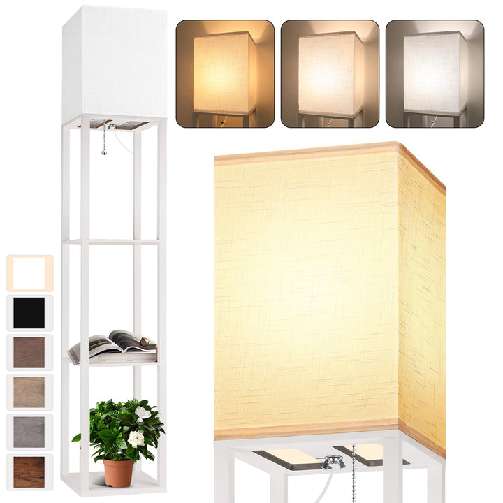Corner Shelf Floor Lamp - DOKUTRONIX