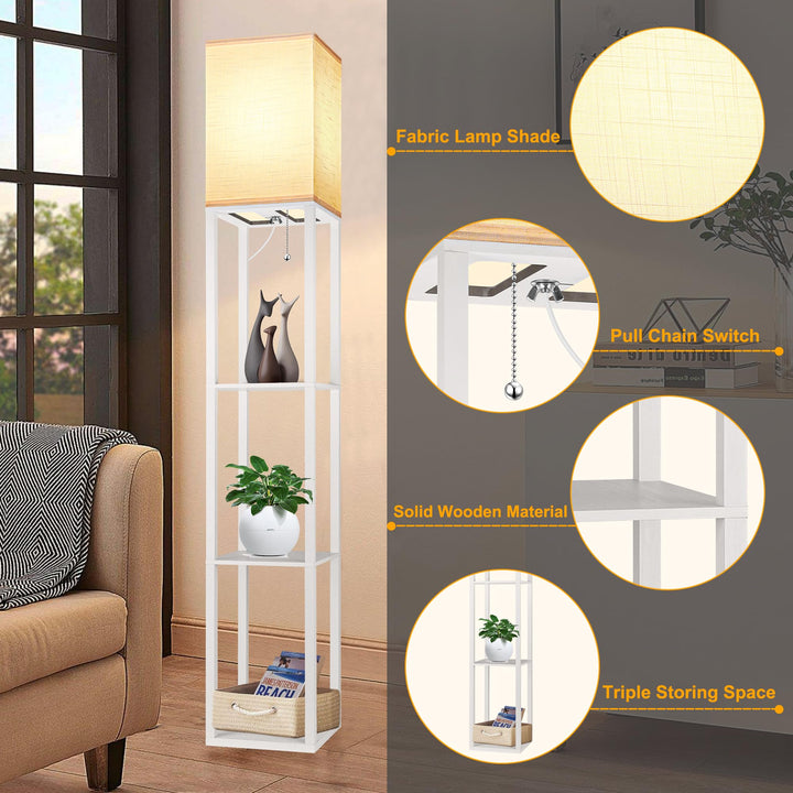 Corner Shelf Floor Lamp - DOKUTRONIX
