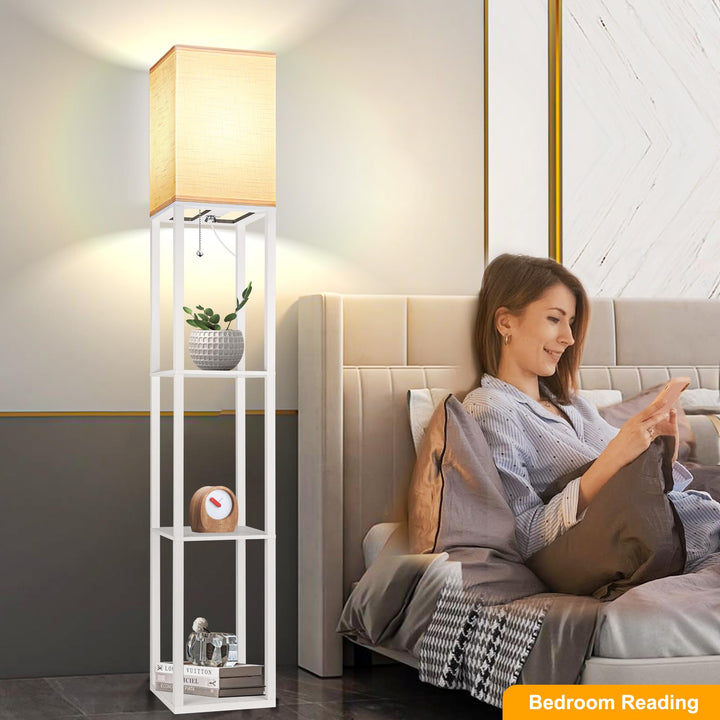 Corner Shelf Floor Lamp - DOKUTRONIX