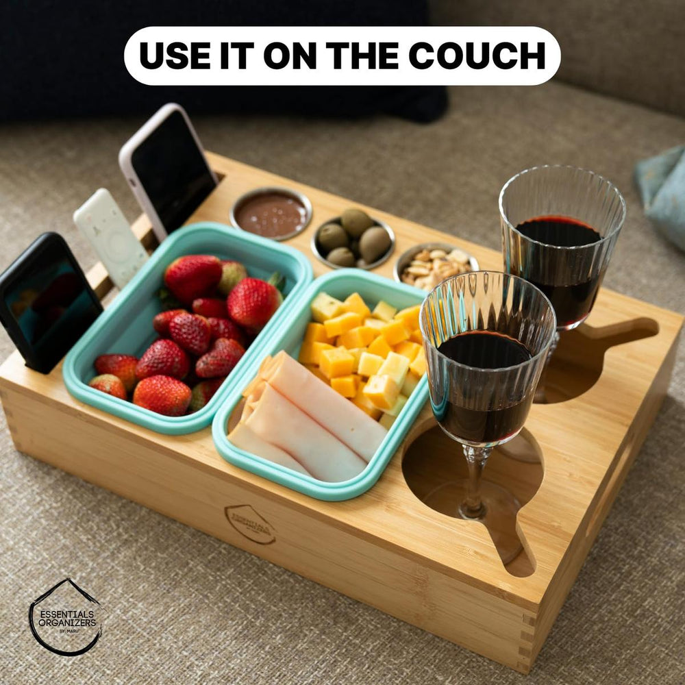 CouchMate: Wooden Tray & Comfort Holder - DOKUTRONIX