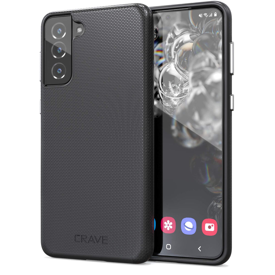 Crave S21+ Dual Guard Case - Shockproof Black Armor - DOKUTRONIX