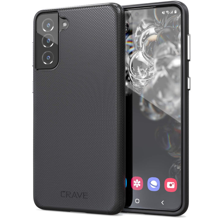 Crave S21+ Dual Guard Case - Shockproof Black Armor - DOKUTRONIX