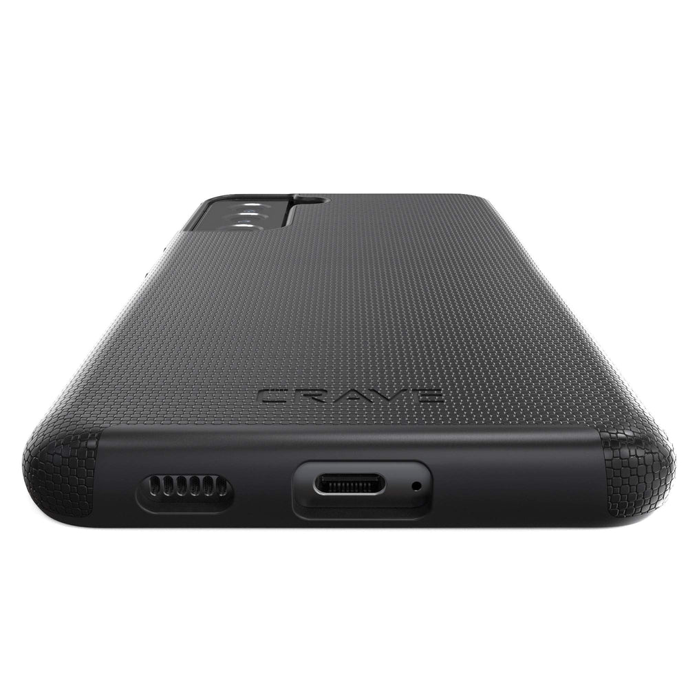 Crave S21+ Dual Guard Case - Shockproof Black Armor - DOKUTRONIX