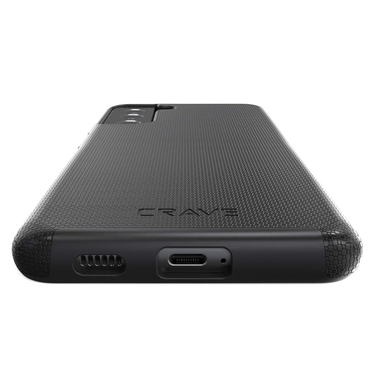 Crave S21+ Dual Guard Case - Shockproof Black Armor - DOKUTRONIX