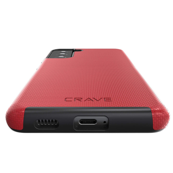 Crave Shield Duo for Galaxy S21+ - Red Case - DOKUTRONIX